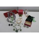 Selection of assorted costume jewellery & other