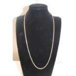 A 9ct gold rope twist necklace total length 62 cm. 7.91 grams