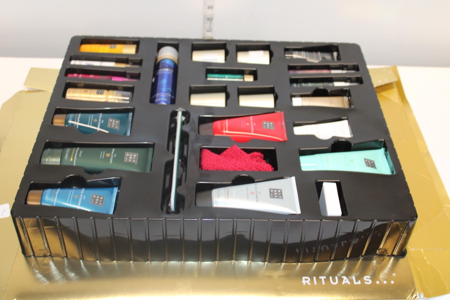 A box set of Rituals beauty products