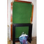 A vintage snooker table with all accessories etc (postage unavailable)
