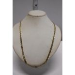 A 9ct gold chain link necklace 46cm in length. 10.09 grams