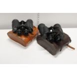 2 Cased pairs of vintage Binoculars