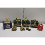 4 Boxed Lilliput Lane Cottages & other