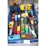 A job lot of play worn die-cast models etc