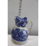 A antique blue & white 'Cosy Pot'.