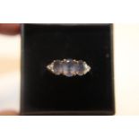 A 9ct gold & smoky quartz ring size O 2.11 grams