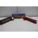 Three die-cast truck models