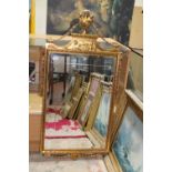 A good quality gilt framed mirror. Postage unavailable 116cm tall