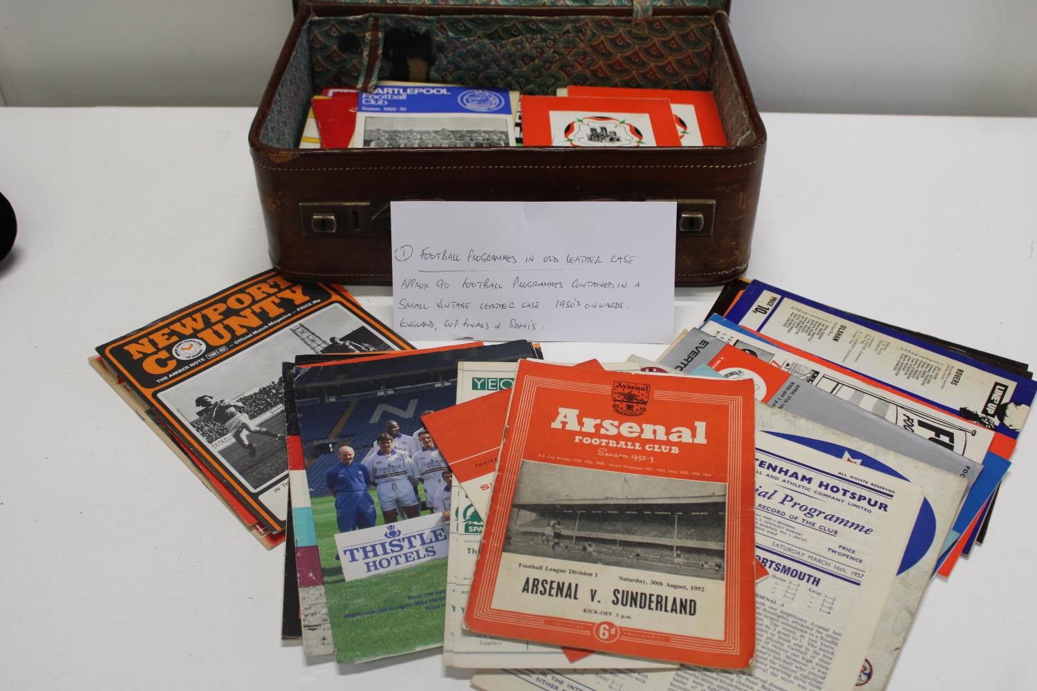 Approx 90 football programmes 1950's onwards. England, semi finals & finals