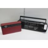 A vintage Sony radio cassette & Bush DAB radio