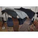 A selection of Tailors cloth & material. postage unavailable