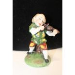 A antique Naples Capodimonte Dwarf hunchback figure