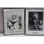 Two vintage baseball related prints