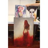 Three canvas prints postage unavailable