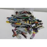 A job lot of mainly Micro Machine die-cast models etc