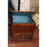 A wooden sewing box postage unavailable