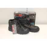 A new pair of black rock safety boots size 8