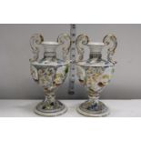 Two Portuguese ceramic urns