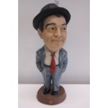 A 1970s ESCO figure of Lou Costello (damage to hat)