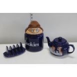 Three pieces of collectable Tetley Tea ceramics by Wade