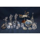 A job lot of assorted crystal glassware