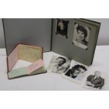 Three autograph albums containing approximately 35 autographs