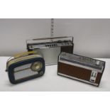 Three vintage radios