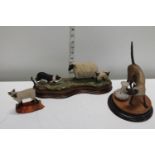 An assortment of collectable figures including Border Fine Art