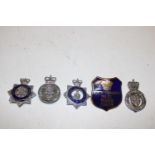 A selection of vintage Yorkshire Police badges