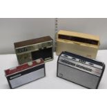 Four assorted vintage radios