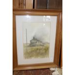 A original framed & signed water colour. Artist unknown. Postage unavailable
