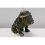 A WW2 period 'Hitler Terror' ceramic bulldog