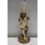 A large Alan Wallis designer heavy candle holder