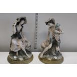 Two vintage Capodiamonte figurines