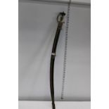 A vintage Indian sword in scabbard 'no postage available'