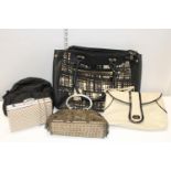 A selection of assorted handbags