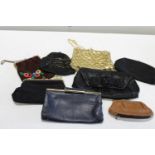 A selection of vintage purses and handbags