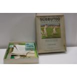 A vintage Subbuteo table cricket set (Unchecked)