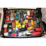 A job lot of play worn die-cast models