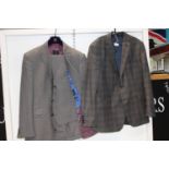 Men's jacket and a T and W men's suit Sized L