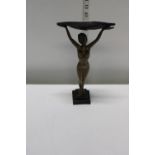 Bronze Art Deco period erotic figure