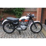 A Superb 1957 Triumph TR 6 650 motorbike. Fully restored in 2014. All original parts. With all