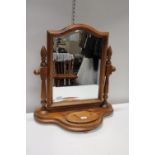 A vintage pine framed dressing table mirror. Postage unavailable