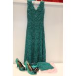 A Ladies Phase 8 dress, accessories and shoes