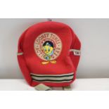 A childs Looney Tunes back pack