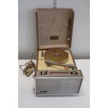Vintage fujiya transistor radio and photograph
