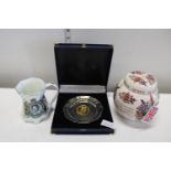 A selection of assorted commemorative ware