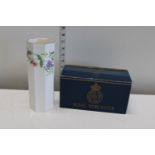 A boxed royal Worcester vase