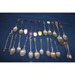 A job lot of hallmarked silver spoons 285 grams total