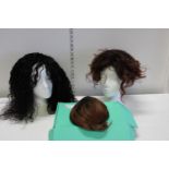 Three assorted hair pieces